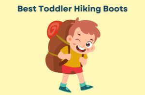 Banner reading toddler hiking boots