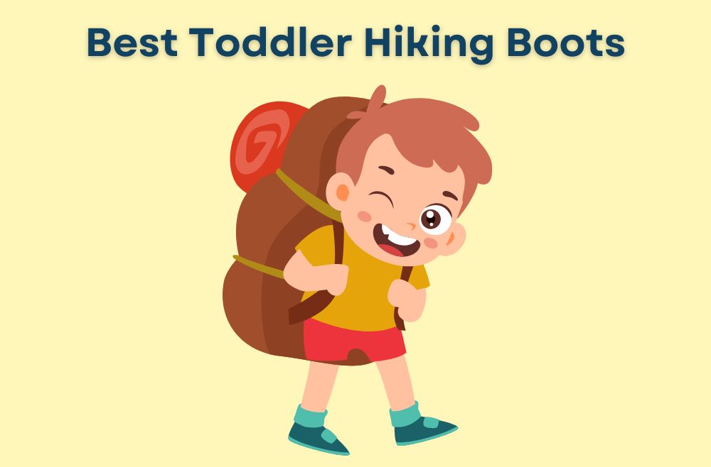 Banner reading toddler hiking boots